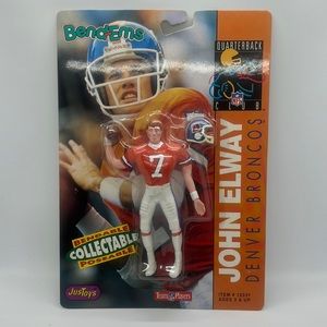 Bend-Ems quarterback club John Elway Denver Broncos bendable collectible posable
